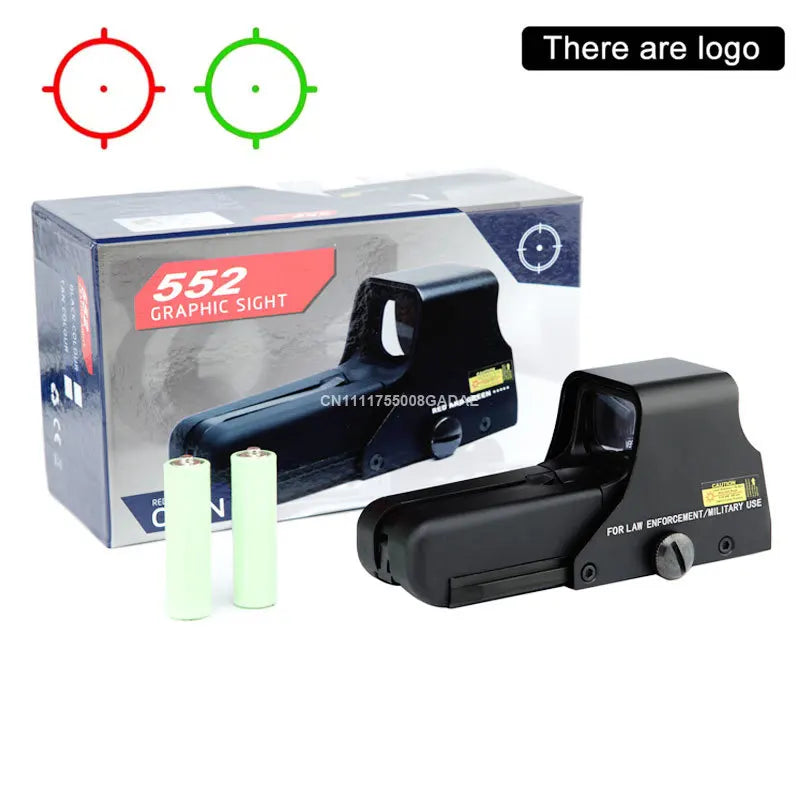 551/552/553/558 Reflex Holographic Red Dot Sight Tactical Collimator Hunting Optics Compact Riflescopes w/ 20mm Picatinny Mount
