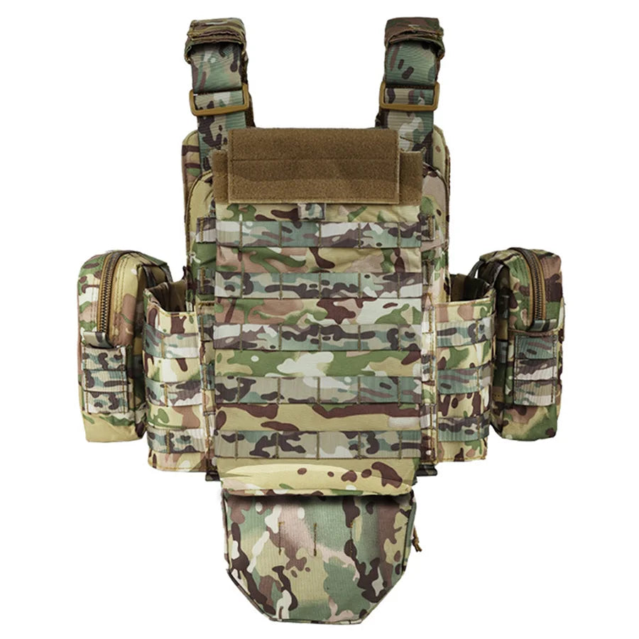 YAKEDA   Five piece equipment bag training vest, detachable and expandable, waterproof, wear-resistant and tear resistant