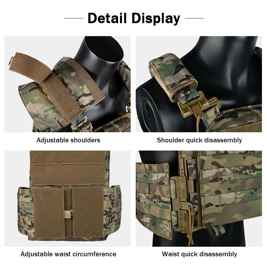 YAKEDA Quick-Release Tactical Plate Carrier