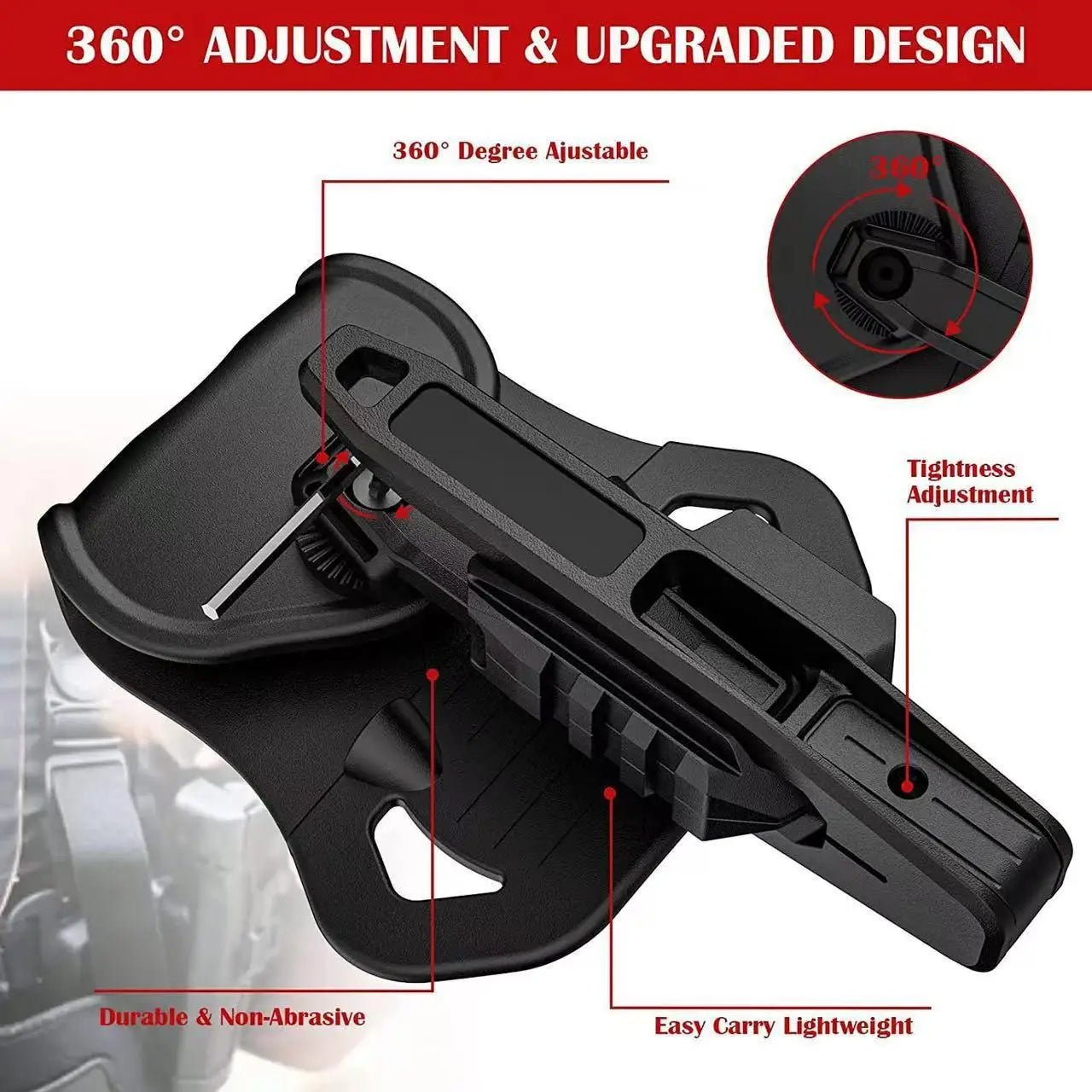 Universal Pistol Holster – Tactical Belt Carry