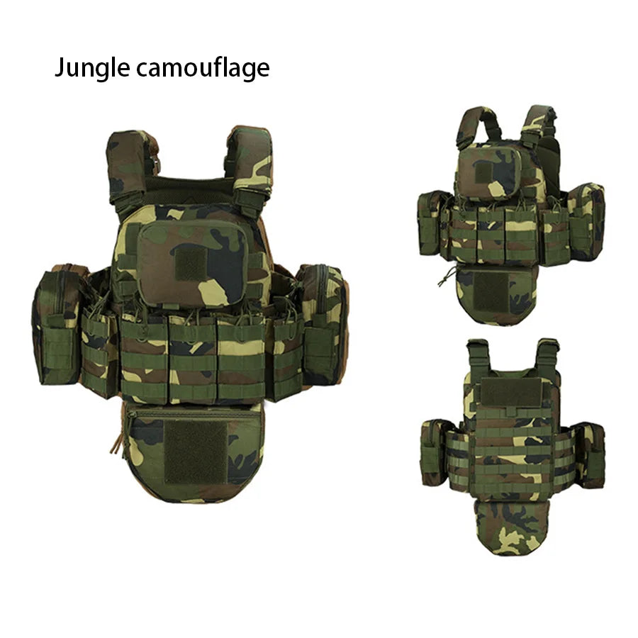YAKEDA   Five piece equipment bag training vest, detachable and expandable, waterproof, wear-resistant and tear resistant