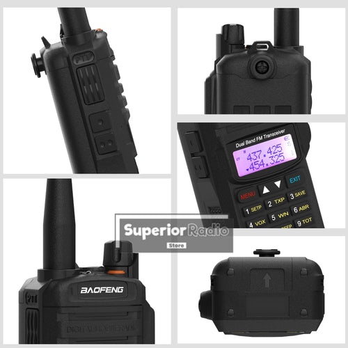 Baofeng UV-9R Plus Waterproof Walkie Talkie – IP67, Long Range, Type-C Charging