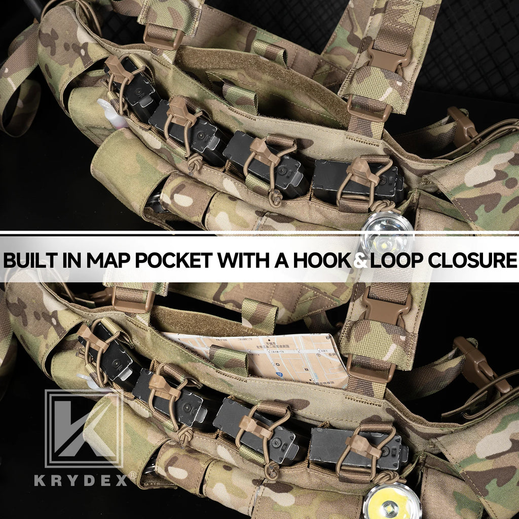 KRYDEX Tactical Chest Rig UW Gen IV – 500D Low Profile with GP Pouch