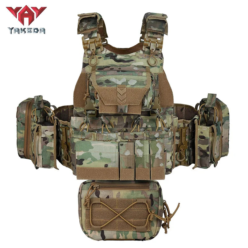YAKEDA VT-8833 Modular Tactical Plate Carrier Vest | MOLLE Airsoft, Training & Outdoor Load Bearing Vest