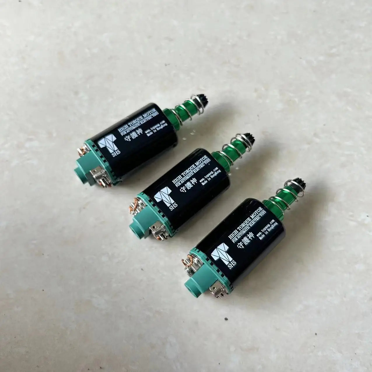 SHS AEG Motor High Torque Motor 11.1V 38000 Twist Type Speed Motor Long Type Airsoft M16/M4/MP5/G3/P90