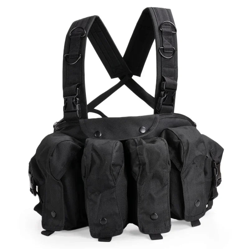 AK Chest Rig Vest – AK-47 / AK-74 Magazine Pouches for Airsoft & Milsim