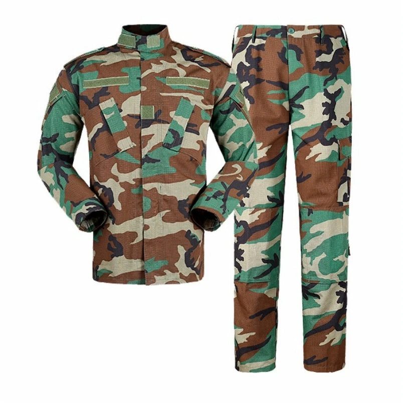 Military Navy Blue Camouflage Tactical Uniform Set for Airsoft, Training & Outdoor Use