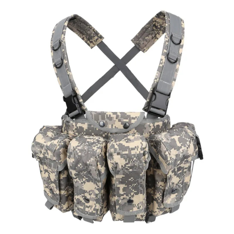 AK Chest Rig Vest – AK-47 / AK-74 Magazine Pouches for Airsoft & Milsim