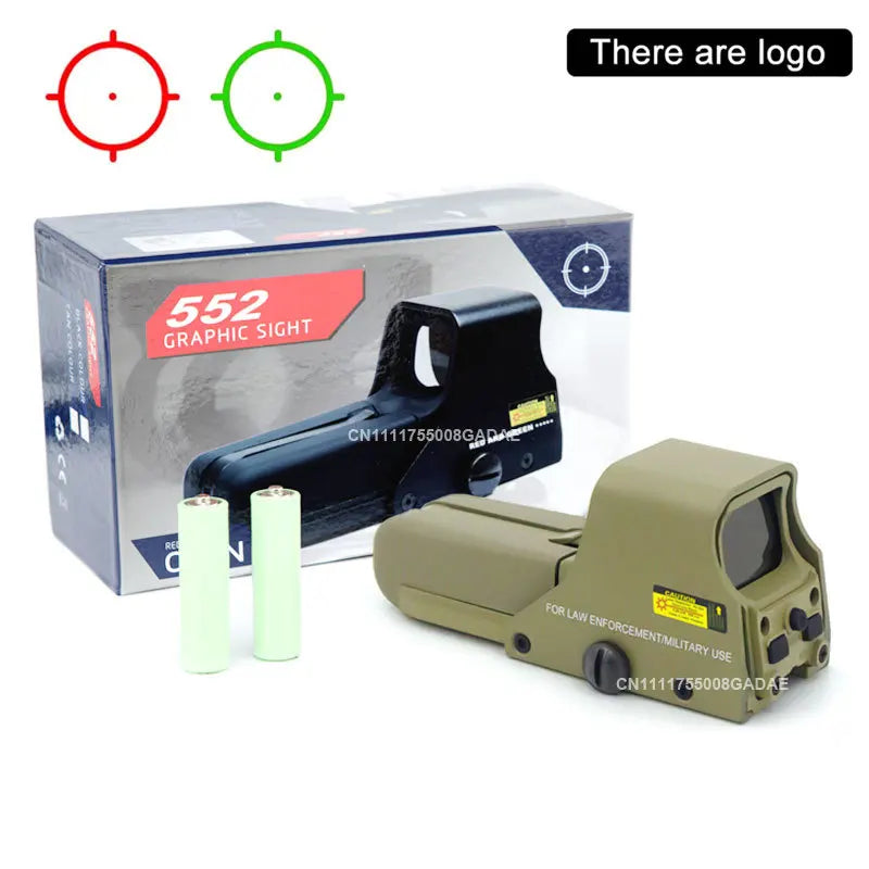 551/552/553/558 Reflex Holographic Red Dot Sight Tactical Collimator Hunting Optics Compact Riflescopes w/ 20mm Picatinny Mount