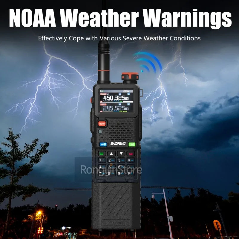 Baofeng UV-5RH Pro GPS Walkie Talkie – 10W Full Band, Type-C, Wireless Copy