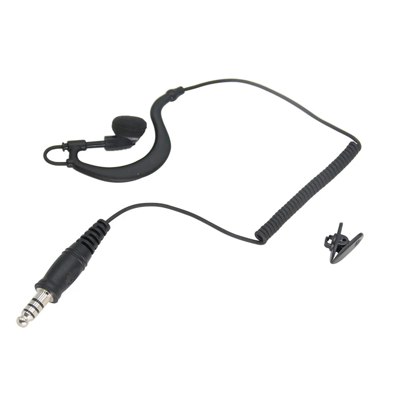 Two Way Radio Tactical Headset for Baofeng UV5R K5 K6 Walkie Talkie 7.1mm  Earphone K-type U94PTT micphone ear-hook