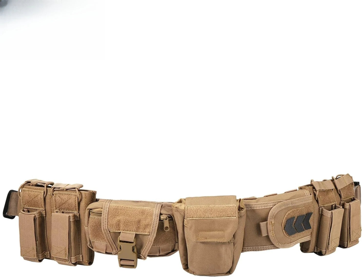 Tactical Battle Belt 7-in-1 Set – Quick Release Airsoft Duty Belt with Pouches