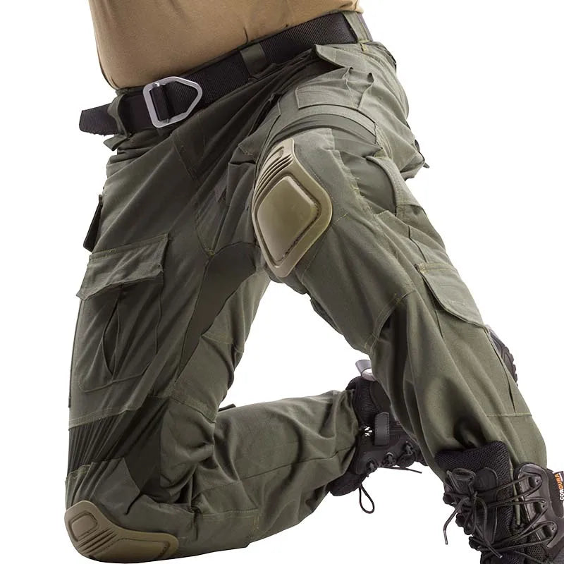 Men's G3 Tactical Combat Pants with Knee Pads – Camo Military Cargo Pants for Airsoft, Hunting, Hiking & Outdoor Gear