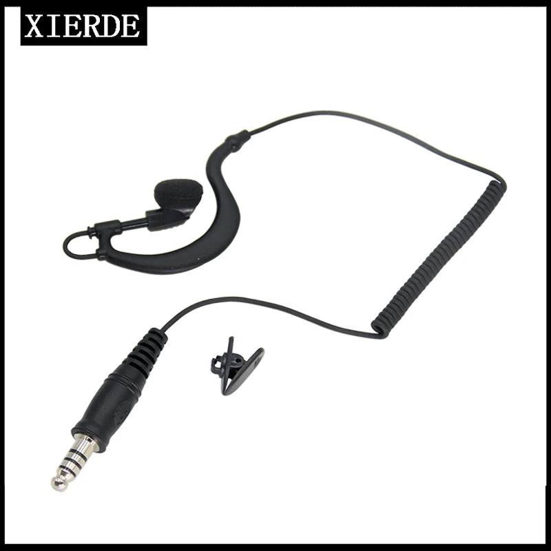 Two Way Radio Tactical Headset for Baofeng UV5R K5 K6 Walkie Talkie 7.1mm  Earphone K-type U94PTT micphone ear-hook
