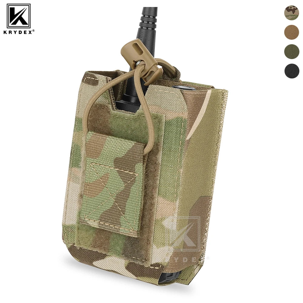 KRYDEX Tactical Radio Pouch – Walkie Talkie Holster for Baofeng & Motorola