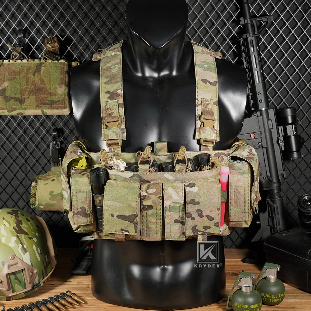 KRYDEX Tactical Chest Rig UW Gen IV – 500D Low Profile with GP Pouch
