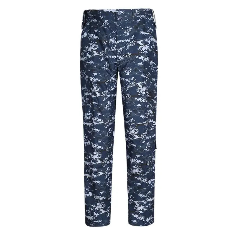 Military Navy Blue Camouflage Tactical Uniform Set for Airsoft, Training & Outdoor Use