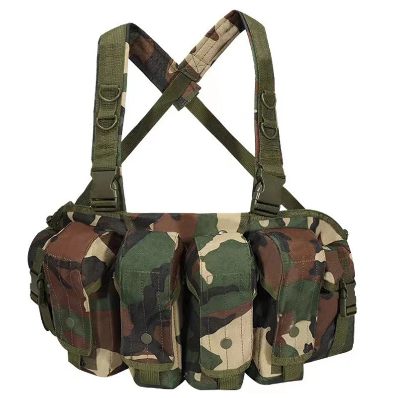 AK Chest Rig Vest – AK-47 / AK-74 Magazine Pouches for Airsoft & Milsim