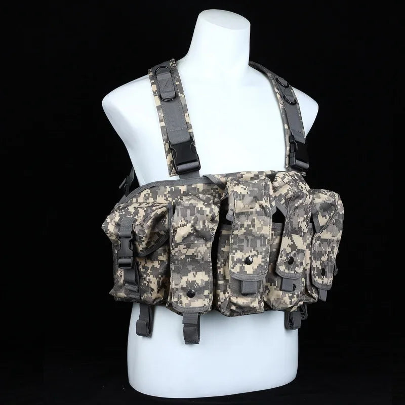 AK Chest Rig Vest – AK-47 / AK-74 Magazine Pouches for Airsoft & Milsim