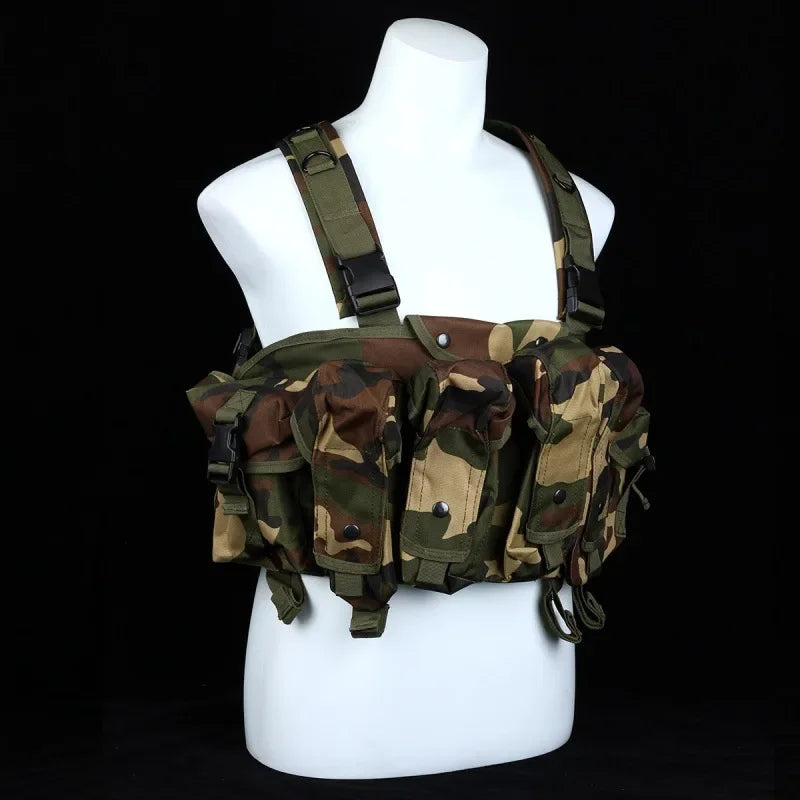 AK Chest Rig Vest – AK-47 / AK-74 Magazine Pouches for Airsoft & Milsim