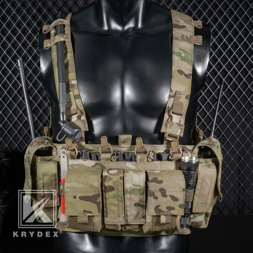 KRYDEX Tactical Chest Rig UW Gen IV – 500D Low Profile with GP Pouch