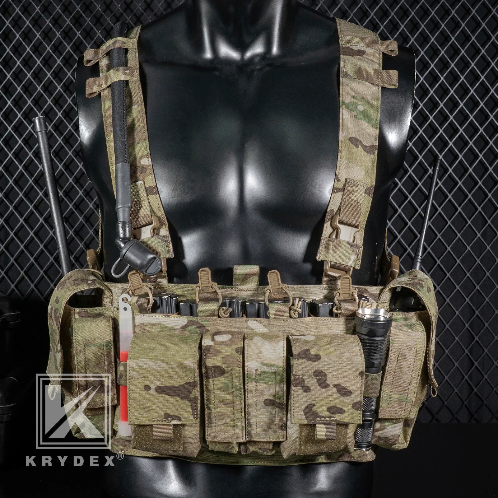 KRYDEX Tactical Chest Rig UW Gen IV – 500D Low Profile with GP Pouch