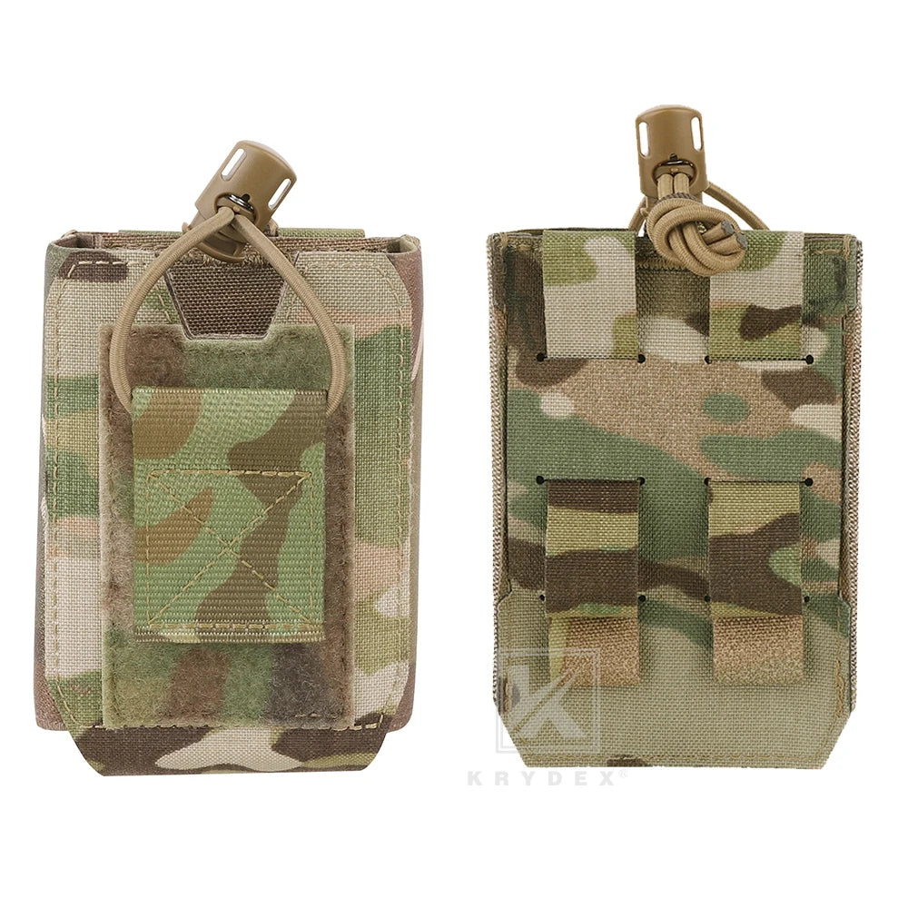 KRYDEX Tactical Radio Pouch – Walkie Talkie Holster for Baofeng & Motorola