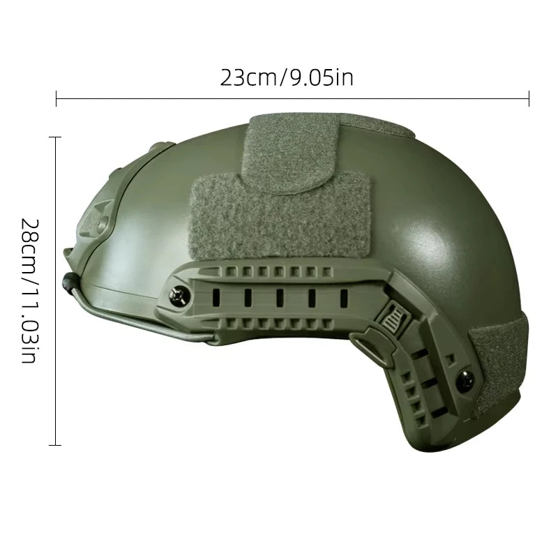 BOOIU Tactical FAST Helmet with Flip-Up Goggle – MH / PJ Style