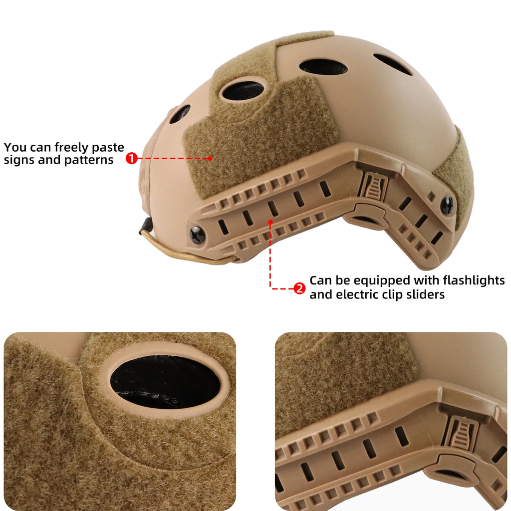 BOOIU Tactical Fast PJ Helmet – Airsoft & Paintball