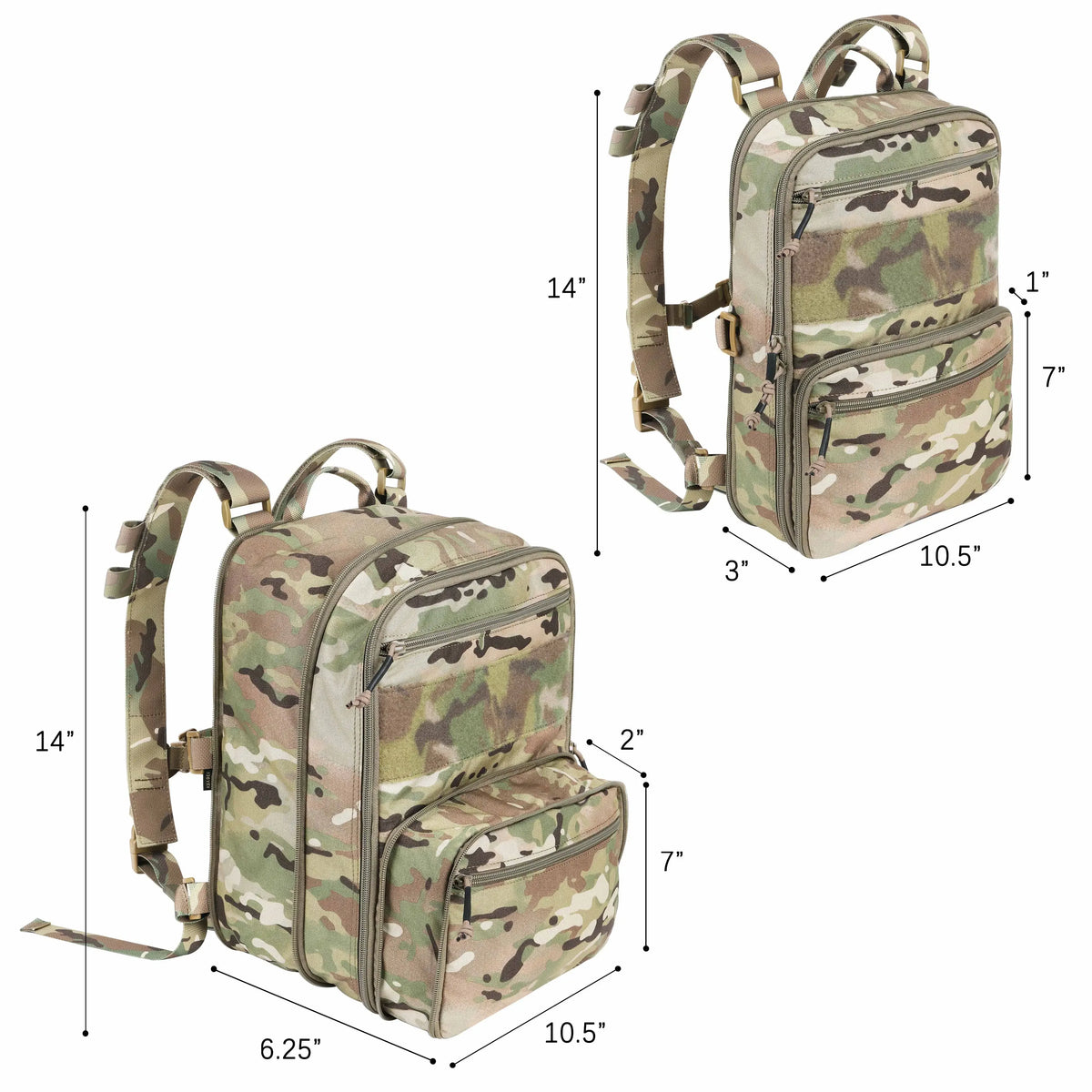 KRYDEX D3 Flatpack 23L Expandable Assault Pack – Hydration & Tactical Backpack