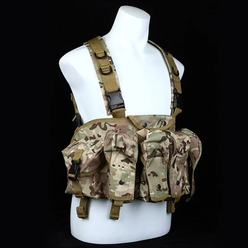AK Chest Rig Vest – AK-47 / AK-74 Magazine Pouches for Airsoft & Milsim