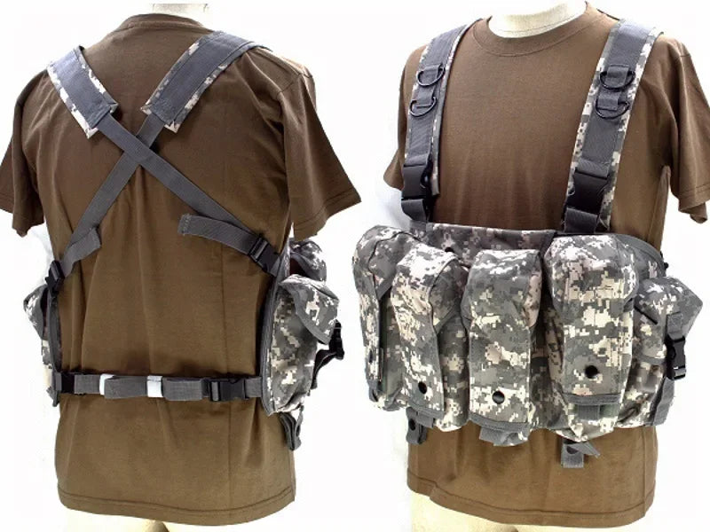 AK Chest Rig Vest – AK-47 / AK-74 Magazine Pouches for Airsoft & Milsim