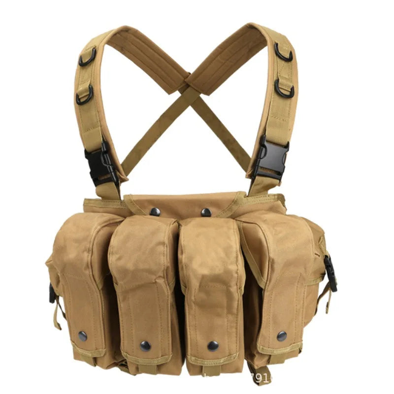 AK Chest Rig Vest – AK-47 / AK-74 Magazine Pouches for Airsoft & Milsim