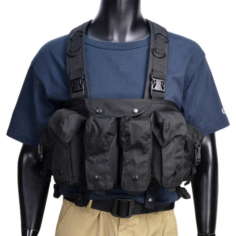 AK Chest Rig Vest – AK-47 / AK-74 Magazine Pouches for Airsoft & Milsim