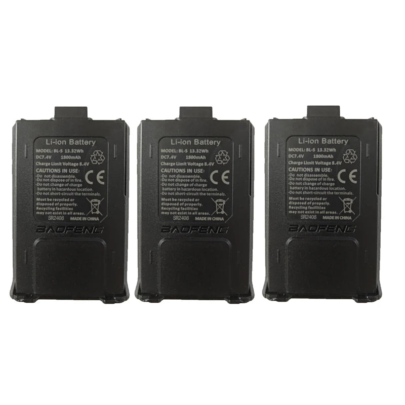 Baofeng BL-5 Replacement Battery – 1800mAh 7.4V for UV-5R / UV-5RE