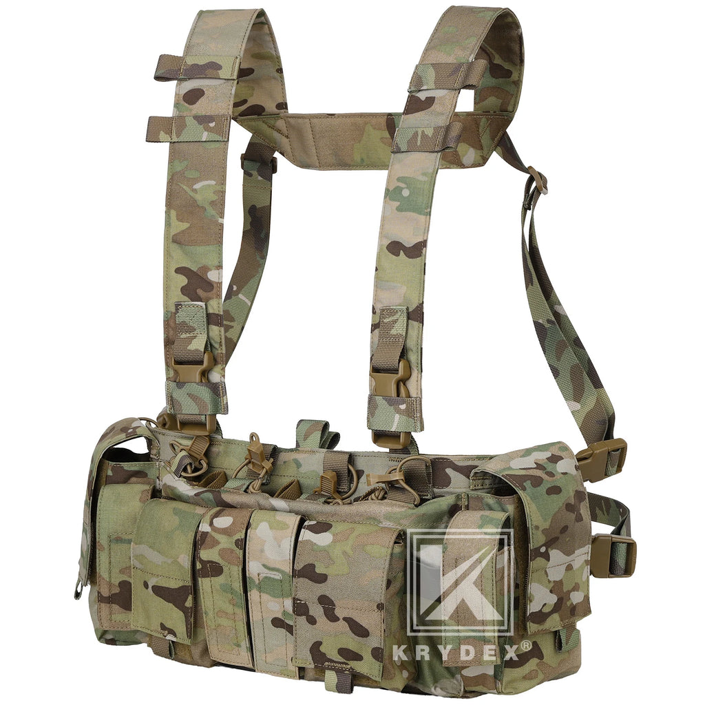 KRYDEX Tactical Chest Rig UW Gen IV – 500D Low Profile with GP Pouch