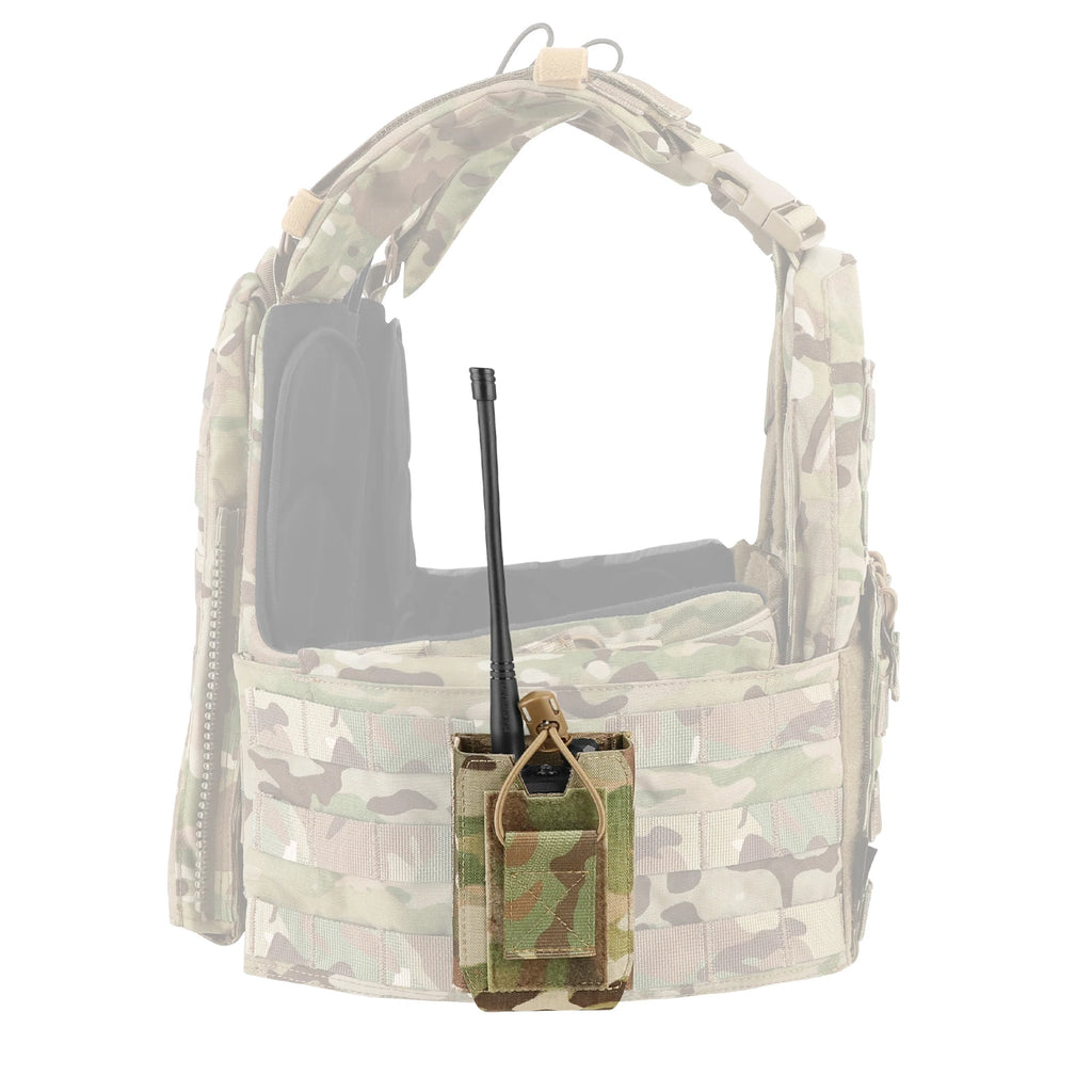 KRYDEX Tactical Radio Pouch – Walkie Talkie Holster for Baofeng & Motorola