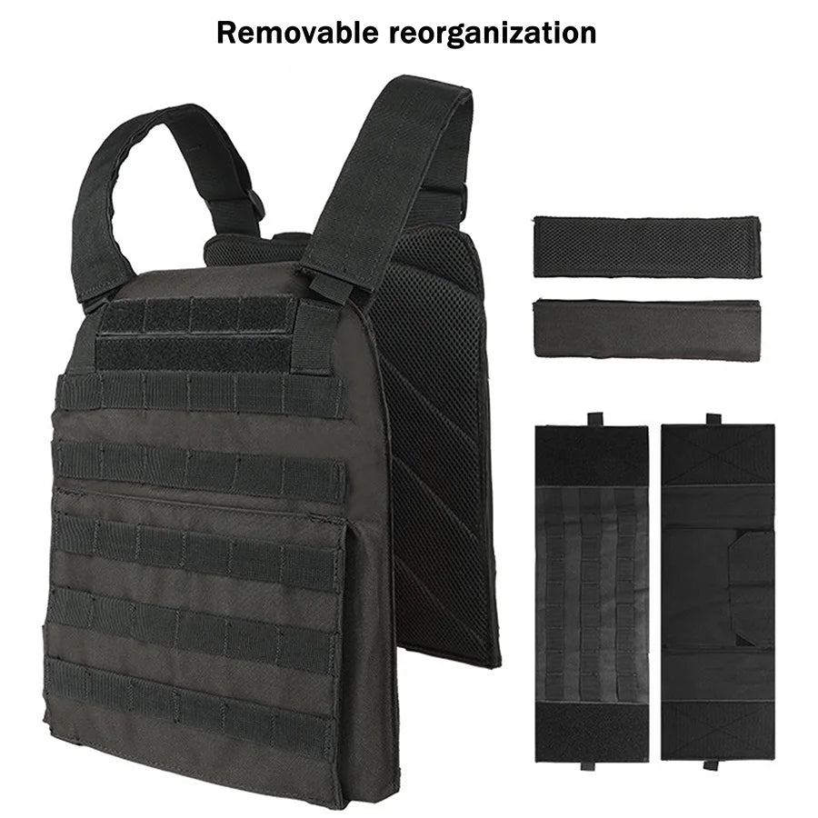 YAKEDA   Five piece equipment bag training vest, detachable and expandable, waterproof, wear-resistant and tear resistant