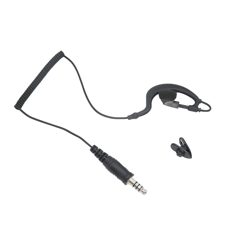 Two Way Radio Tactical Headset for Baofeng UV5R K5 K6 Walkie Talkie 7.1mm  Earphone K-type U94PTT micphone ear-hook