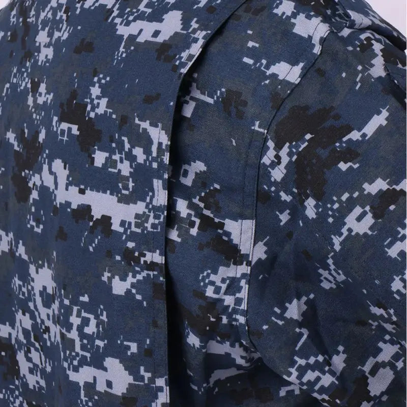 Military Navy Blue Camouflage Tactical Uniform Set for Airsoft, Training & Outdoor Use