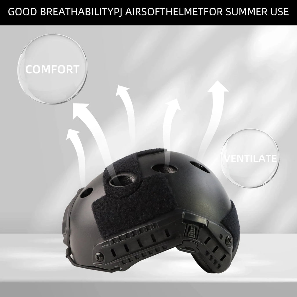 BOOIU Tactical Fast PJ Helmet – Airsoft & Paintball