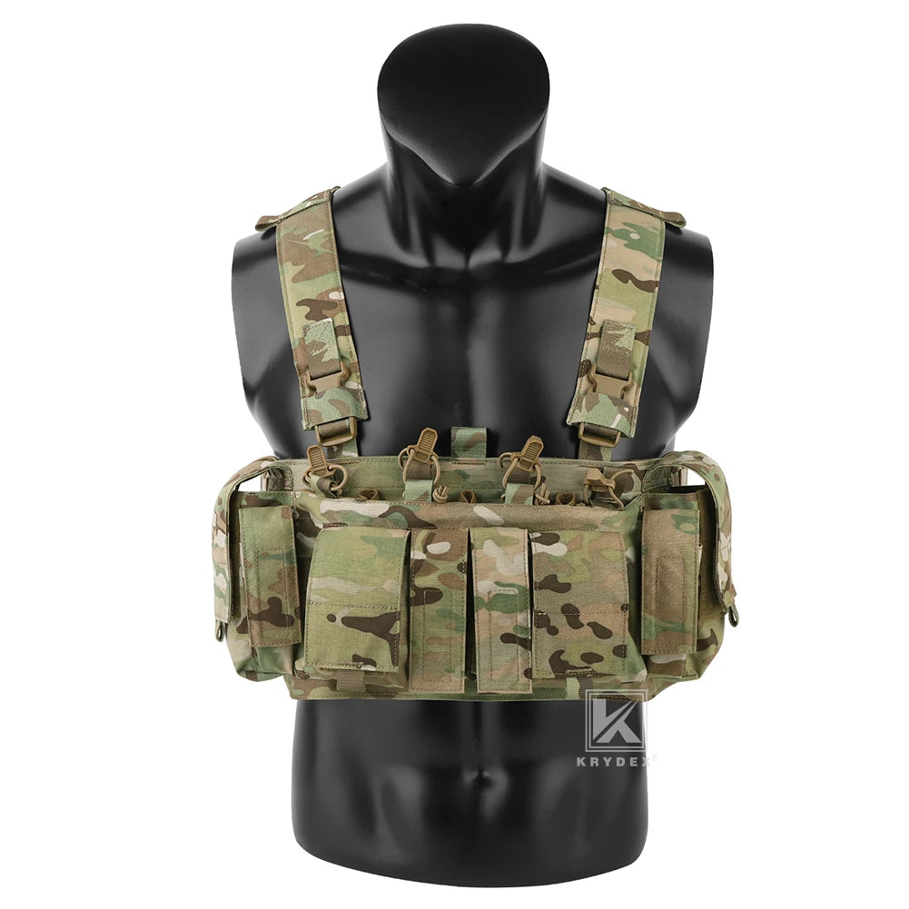 KRYDEX Tactical Chest Rig UW Gen IV – 500D Low Profile with GP Pouch