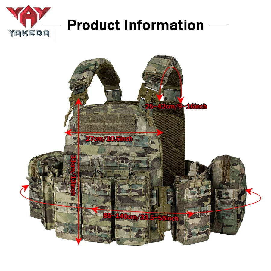 YAKEDA Quick-Release Tactical Plate Carrier