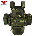 YAKEDA   Five piece equipment bag training vest, detachable and expandable, waterproof, wear-resistant and tear resistant