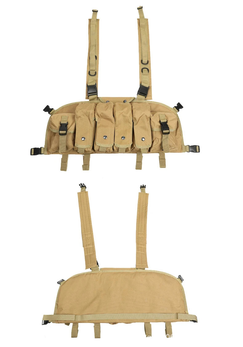 AK Chest Rig Vest – AK-47 / AK-74 Magazine Pouches for Airsoft & Milsim
