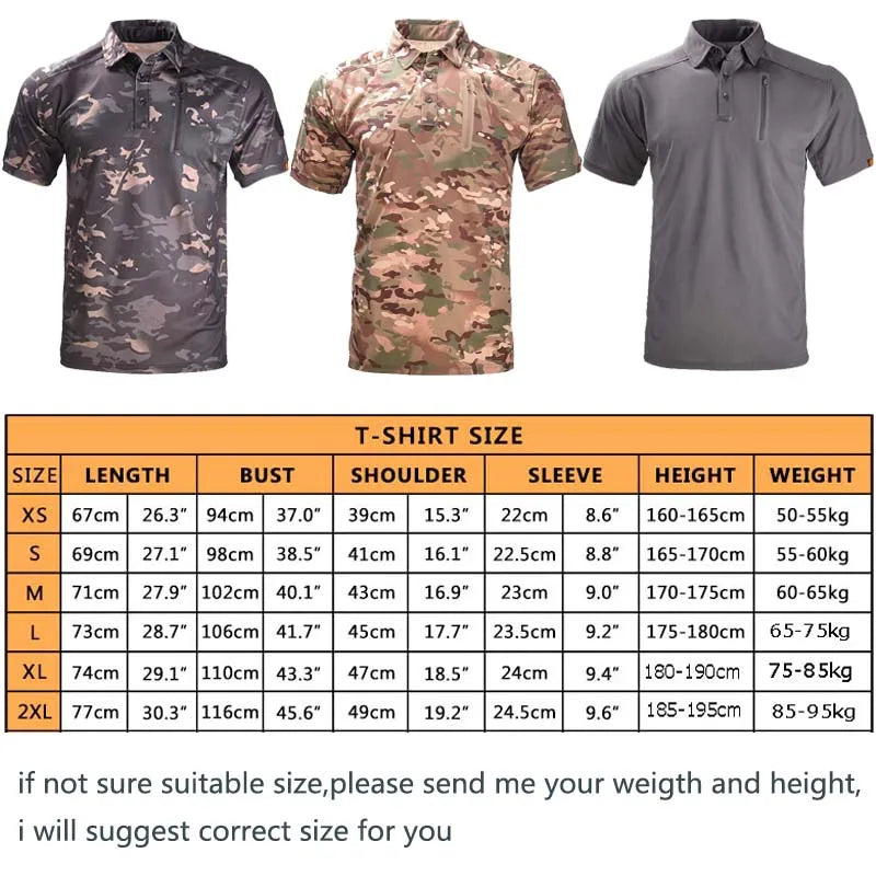 HAN WILDC Tactical Camo Combat T-Shirt – Quick-Dry with Hidden Pockets | Airsoft & Hunting