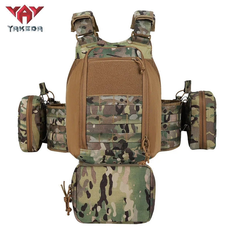 YAKEDA VT-8833 Modular Tactical Plate Carrier Vest | MOLLE Airsoft, Training & Outdoor Load Bearing Vest