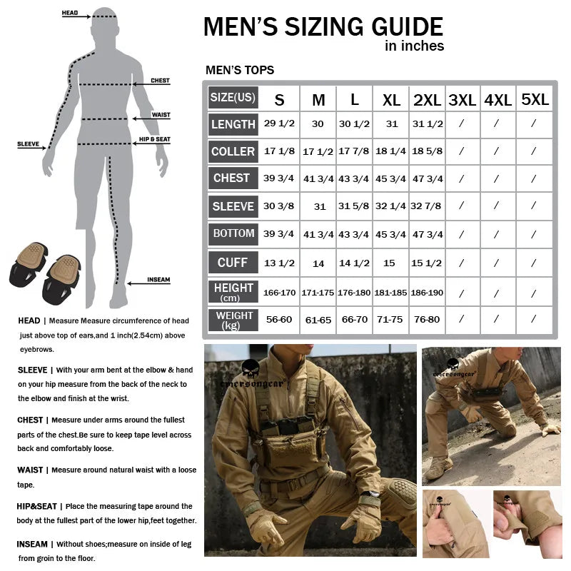 E4 Combat Uniform Shirt & Pants Tactical BDU W/ Pads Clothing Paintball Airsoft Suit camouflage hunting ghillie suit
