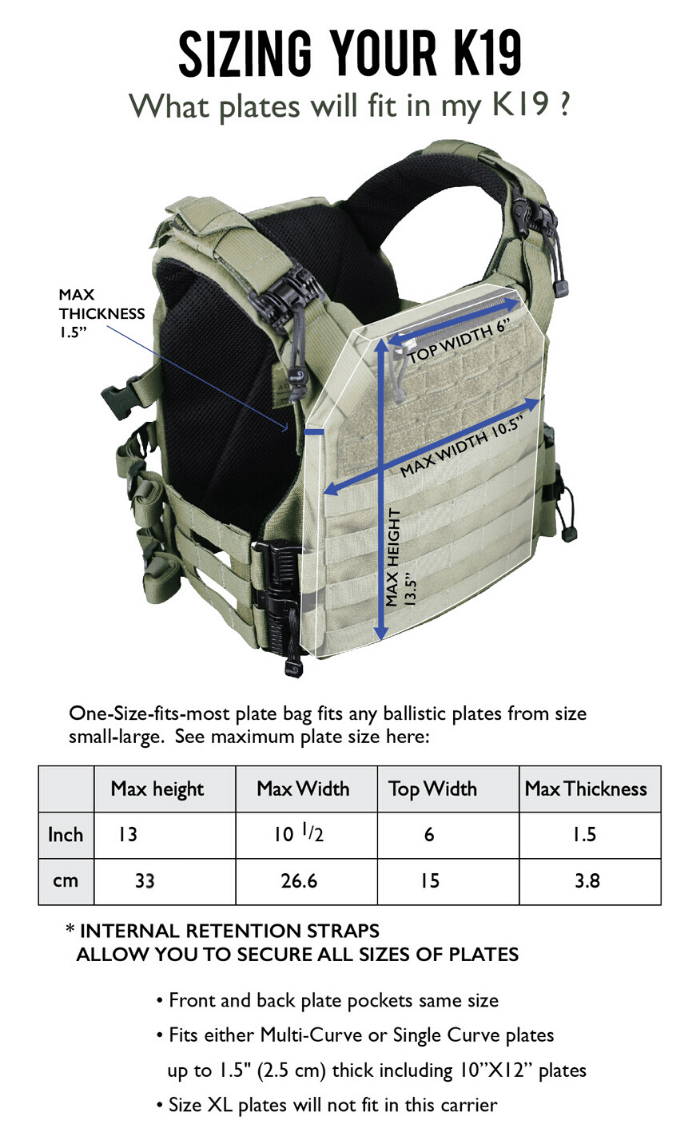 Agilite K19  | w/ Quick Release System, Fast-Adjust Cummerbund & Admin Pocket