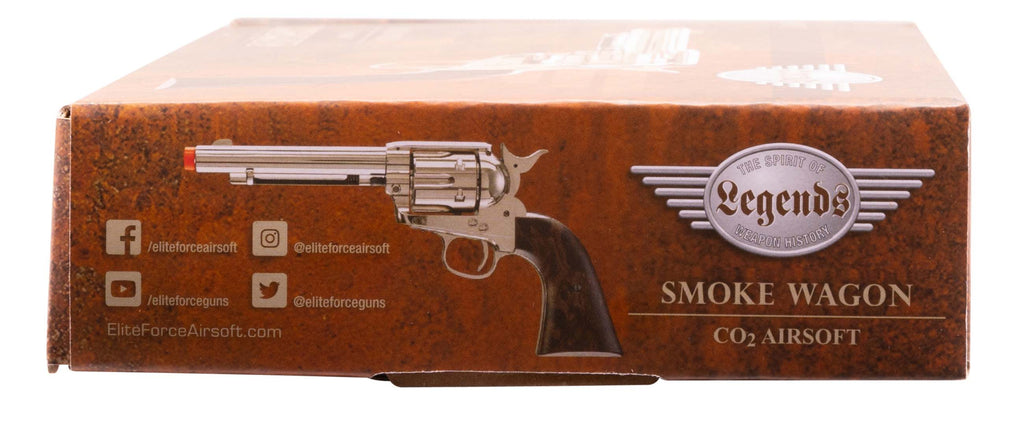 LEGENDS SMOKE WAGON 6 mm Airsoft Pistol Revolver NICKEL image 4